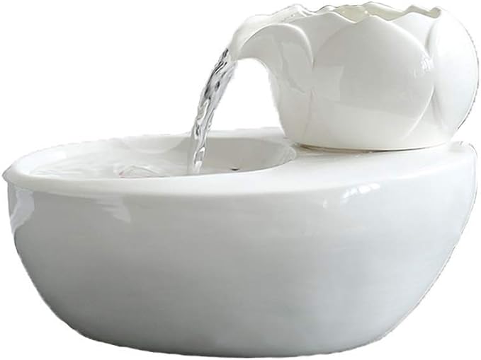 White Simple Ceramic Water Fountain