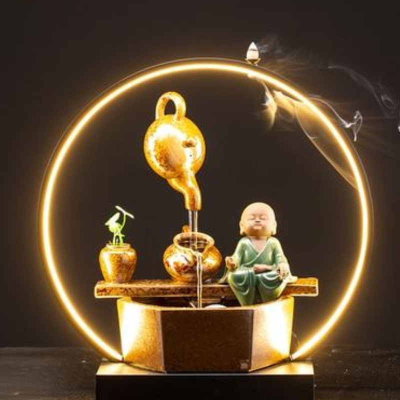 Creative Ringed Tableau Indoor Fountain