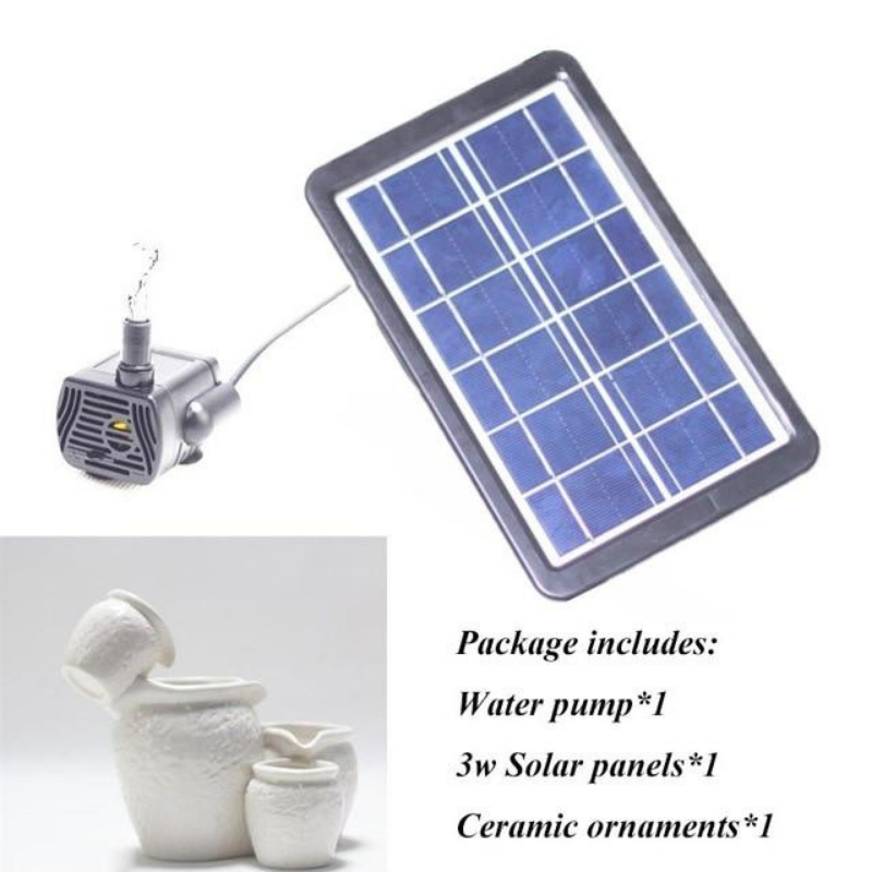 Solar Pot Rockery Water Fountains Decoration