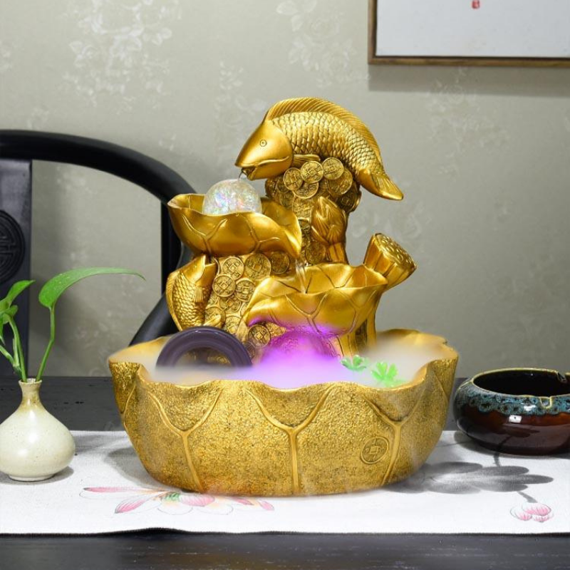 Golden Fish Tortoise Water Fountain