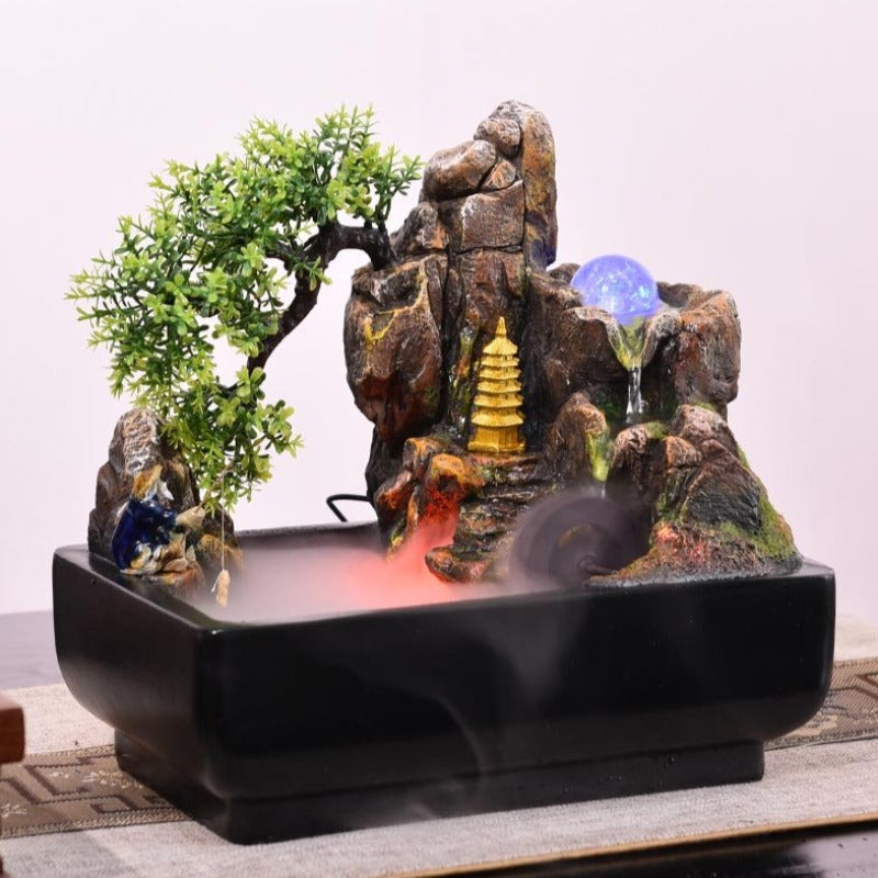 Mountain Side Ceramic Water Fountain