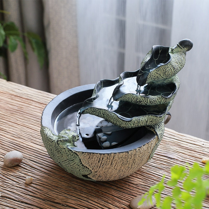 Lotus Ceramic Water Fountain