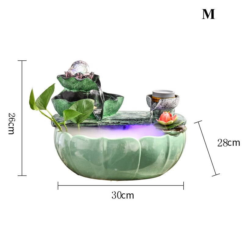 Feng Shui Ceramic Fish Tank Fountain