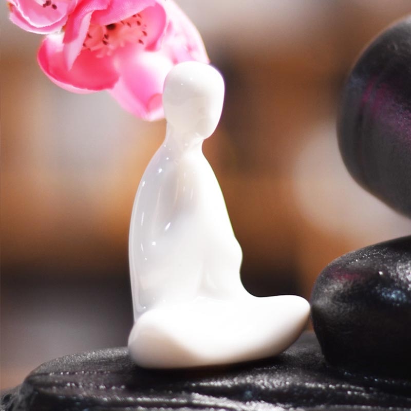 Zen Cherry Blossom Ceramic Fountain