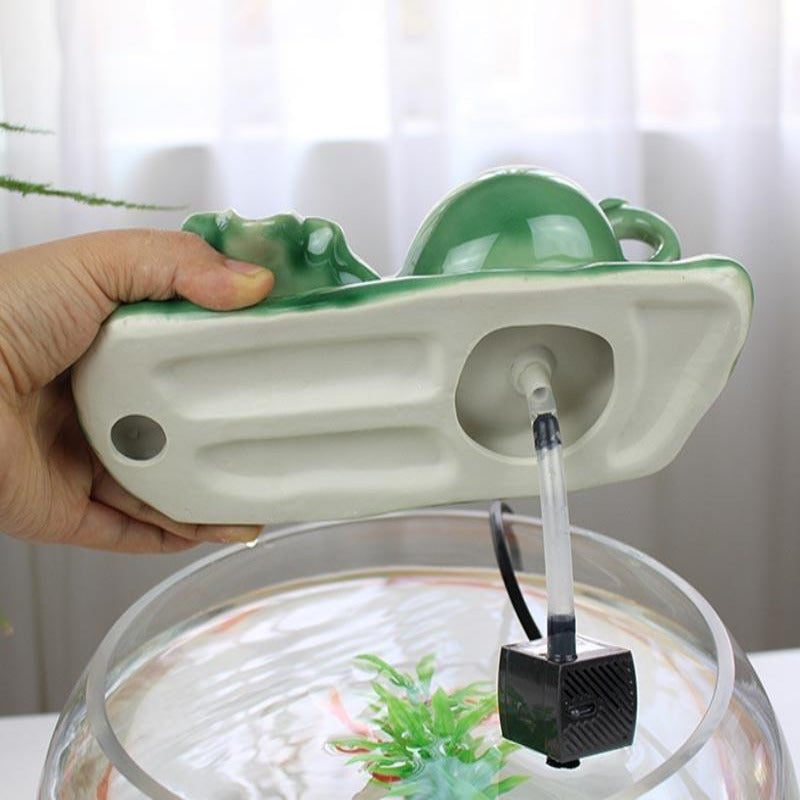 Ceramic Fish Tank Water Fountain