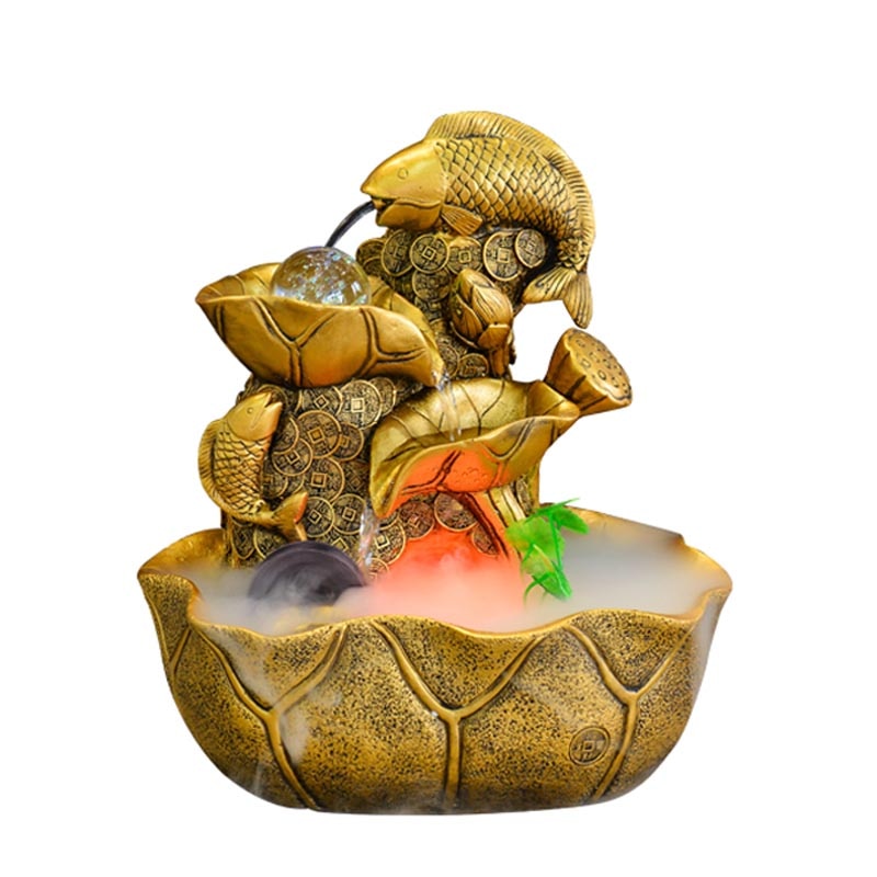 Golden Fish Tortoise Water Fountain