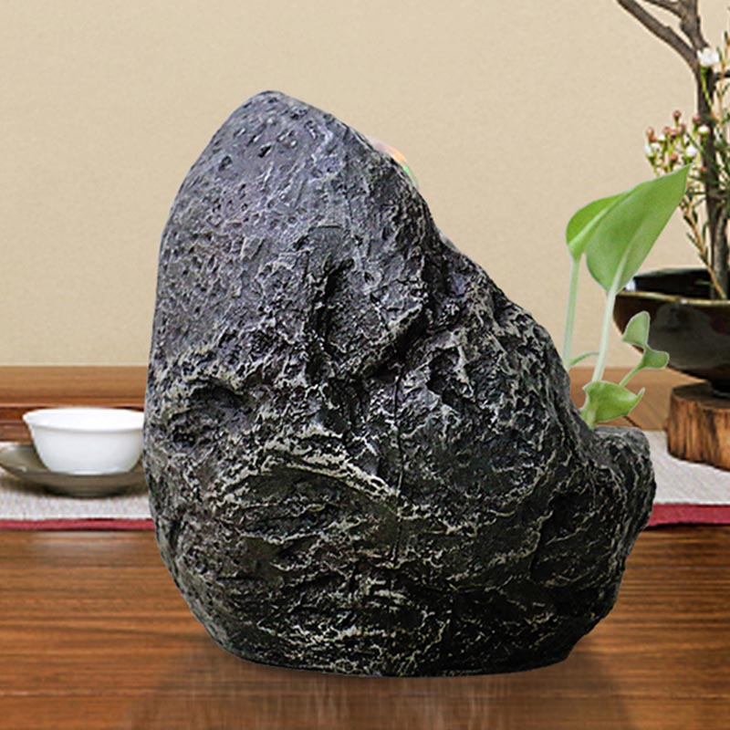 Feng Shui Style Black Zen Rockery Fountain